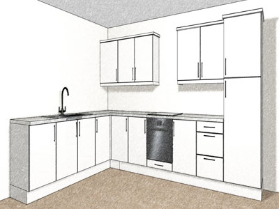 12 kitchen unit layout