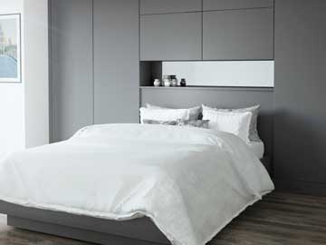 Glacier Fitted Bedroom in Smooth Matt Graphite